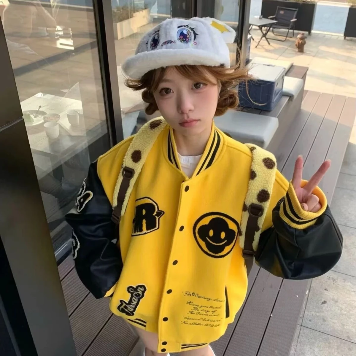 

Loose Fit Men's Jaet 2024 Spring Autumn Sli Harajuku Hong Kong Sle Street Faion Korean Version Casual Coat