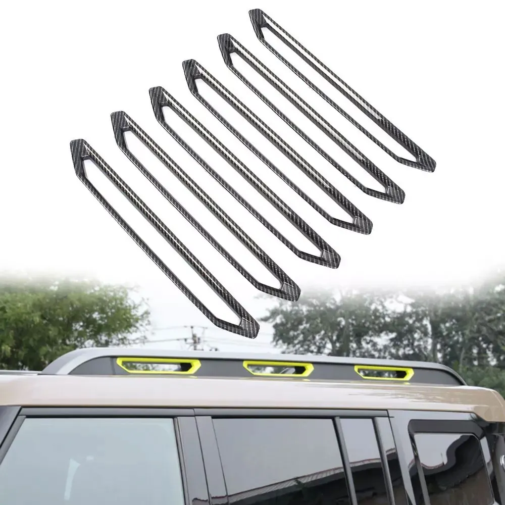 

6Pcs Car Luggage Rack Patch Charming Stickers Accessories Automobile Luxury Decorative Accessories for Chery Jetour Traveller T2