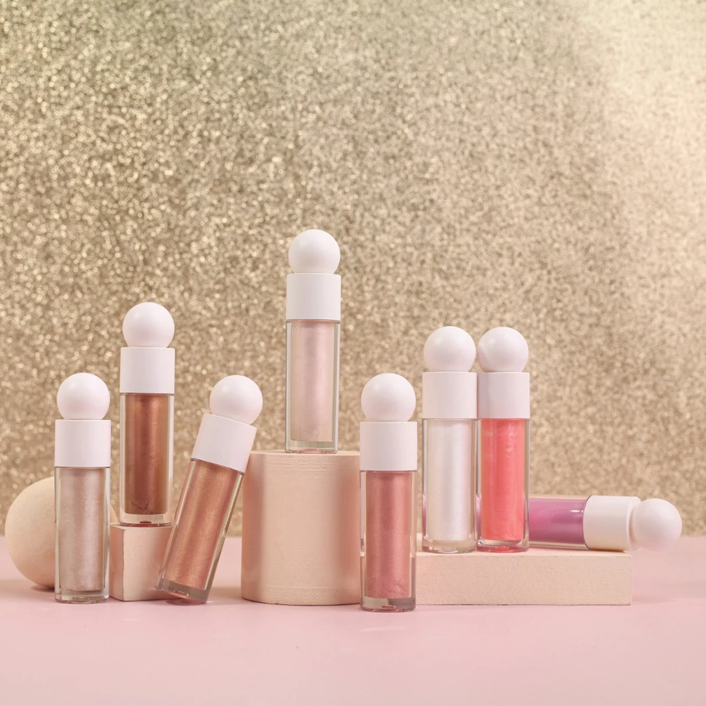 8-color Liquid Highlight Custom Logo Brighten Waterproof Pearlescent Fine-Shimmer Long-lasting Private Label Makeup Wholesale