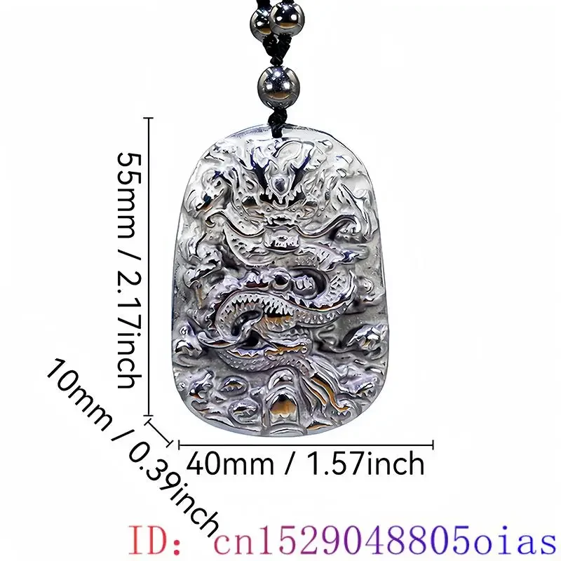 Silver Real Terahertz Tiger Pendant Necklace Vintage Luxury Amulet Talismans Natural Jewelry Gifts for Women Man Gemstone Men