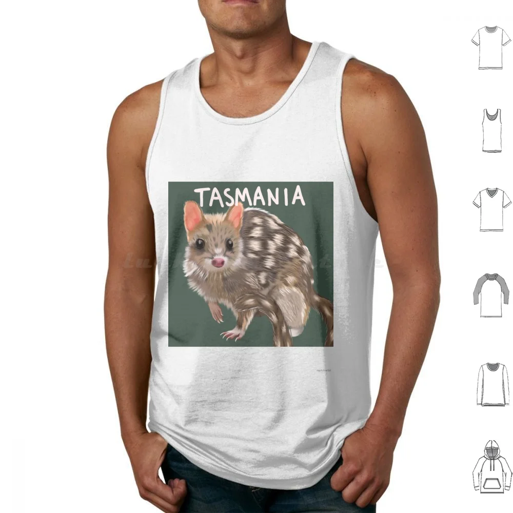 Quoll Tasmania Tank Tops Vest Sleeveless Eastern Quoll Spotted Tail Quoll Tasmanian Animal Marsupial Native Animal Wild Life