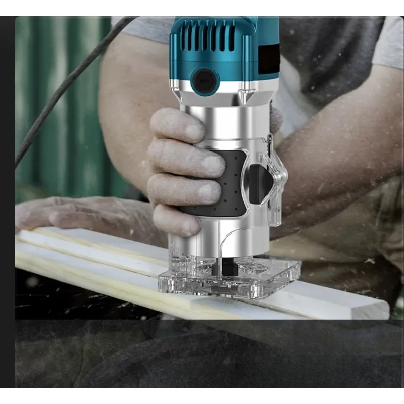 Woodworking Trimmer Router Engraving Hole Drilling Machine Multifunctional Aluminum Plastic Plate Grooving Tool