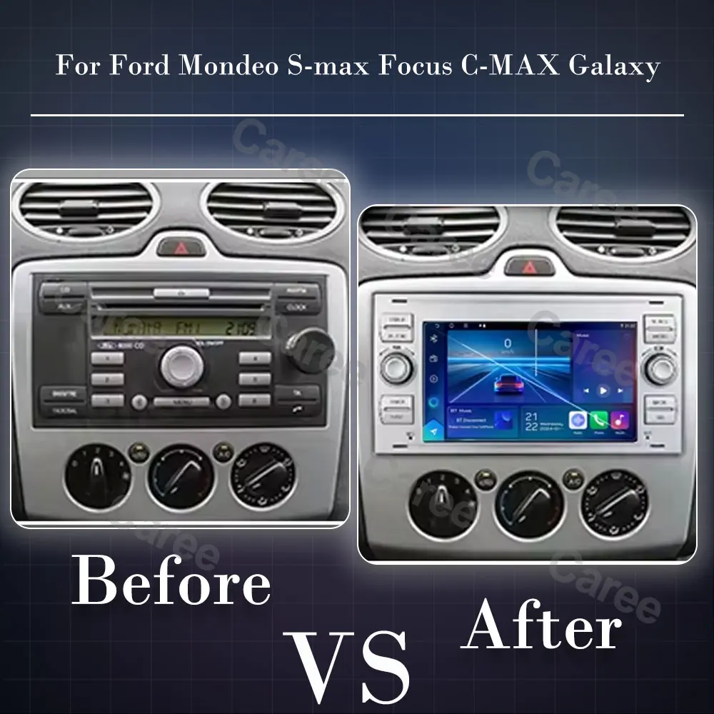 Android15 راديو السيارة واي فاي نافي لفورد مونديو S-max التركيز C-MAX غالاكسي فييستا ترانزيت الانصهار ربط كوغا الوسائط المتعددة لتحديد المواقع BT WIFI
