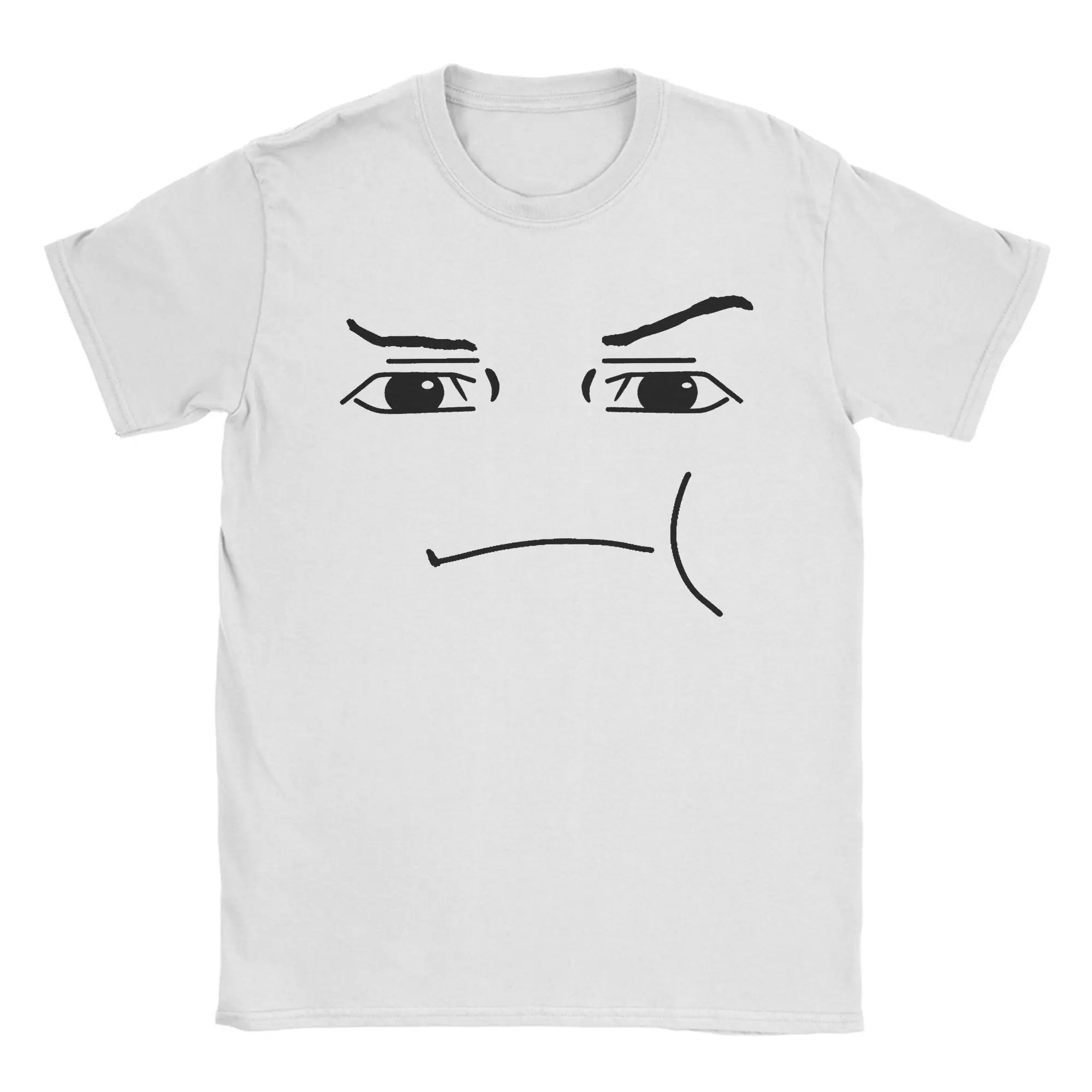 Men Women T-Shirt Game Robot Face Funny 100% Cotton Tees Short Sleeve T Shirt Round Collar Clothes Gift Idea