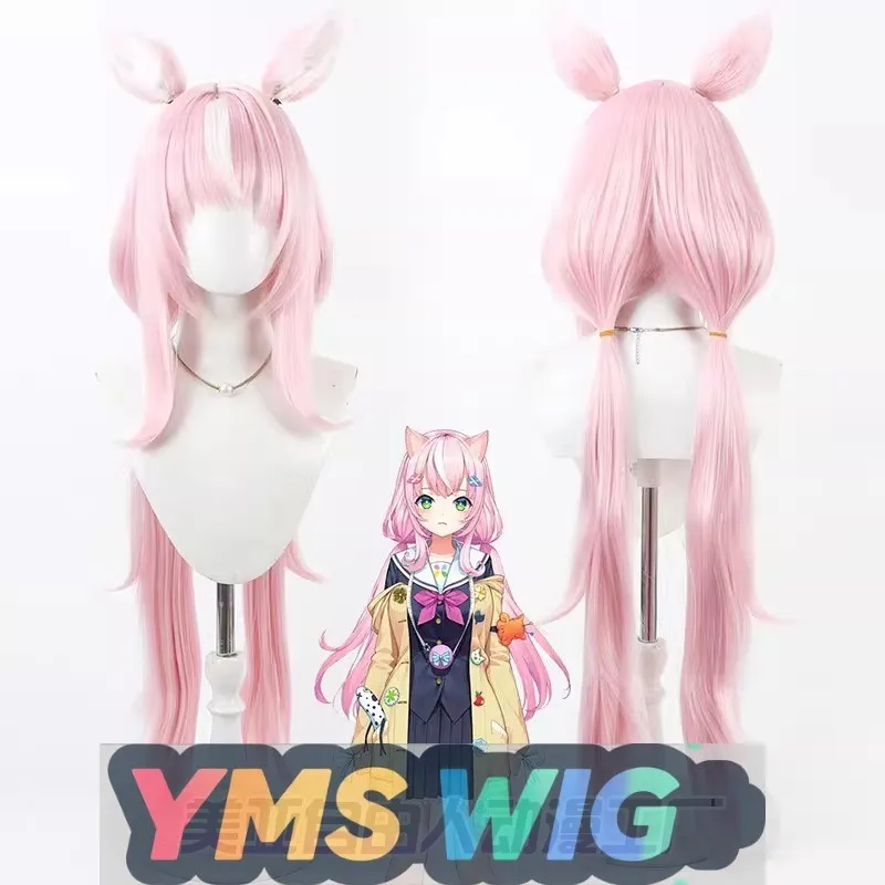 

【YMS WIG】Virtual Streamer Group NIJISANJI Yang Nari Rainbow Society Косплей Парик Розовый