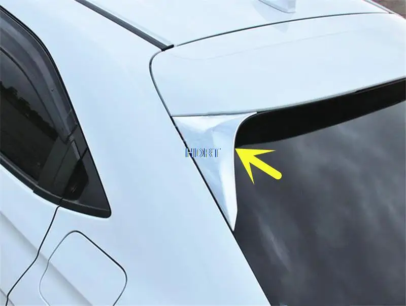 Car Side Rear Window Spoiler Triple-cornered Covers Trims Strip 2pcs Insert Garnish Bezel For Honda VEZEL HR-V HRV 2021 2022