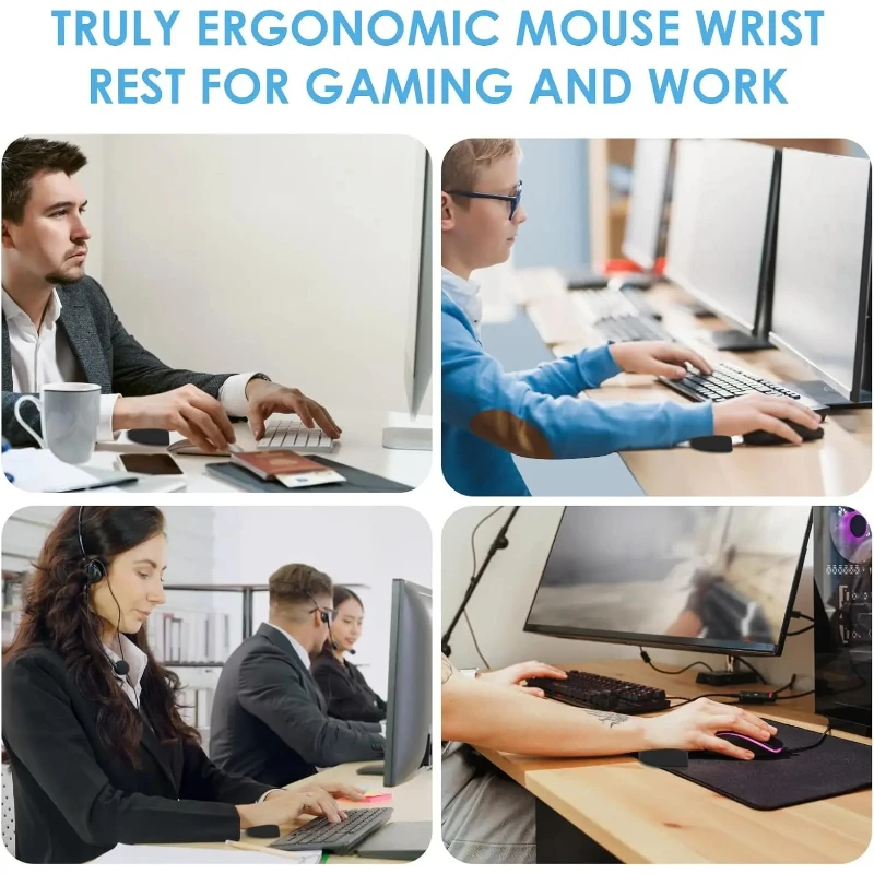 Gliding Wrist Rest, Ergonomic Wrist Rest for Mouse Gliding Palm Rest for Right  Relieve Hand Fatigue for Office Work Gaming
