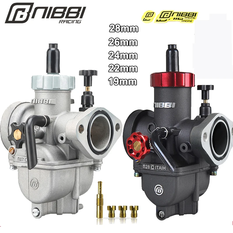 

NIBBI Carburetor For 50cc To 350cc 2T 4T Engine PE Flange Motorcycle Carburetors For GY6 YAMAHA JOG SUZUKI HONDA Atv Pitbike