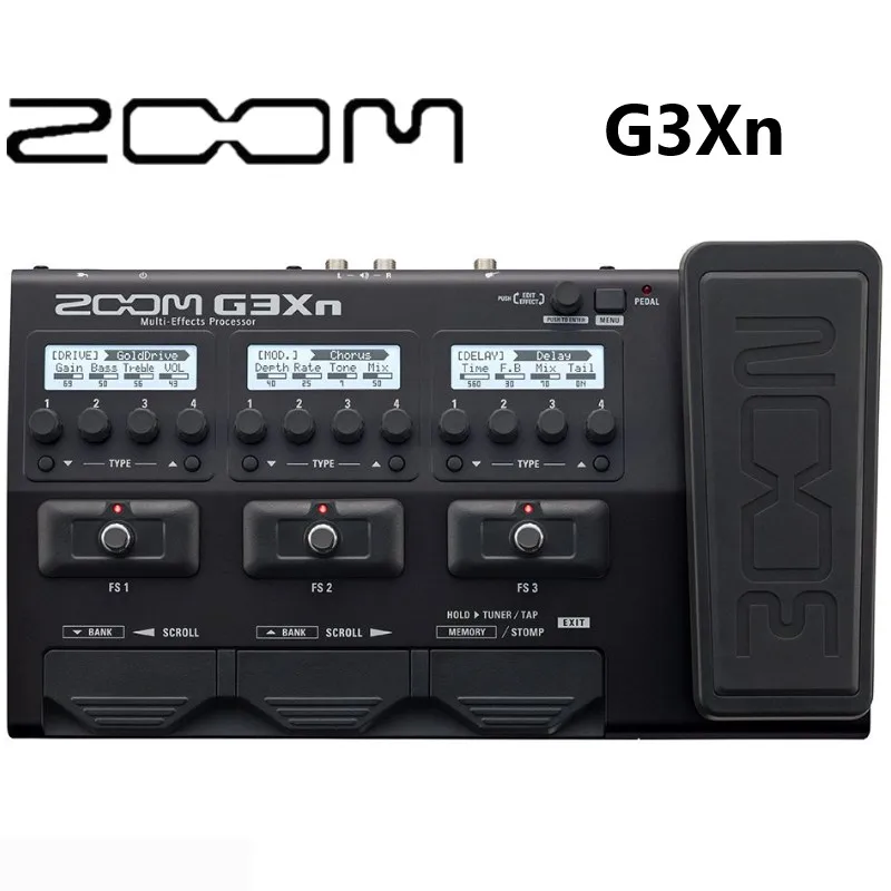 ZOOM G3XN G3N Electric Guitar Multi Effects Processor built-in expression pedal and 70 effects for live performance and studio