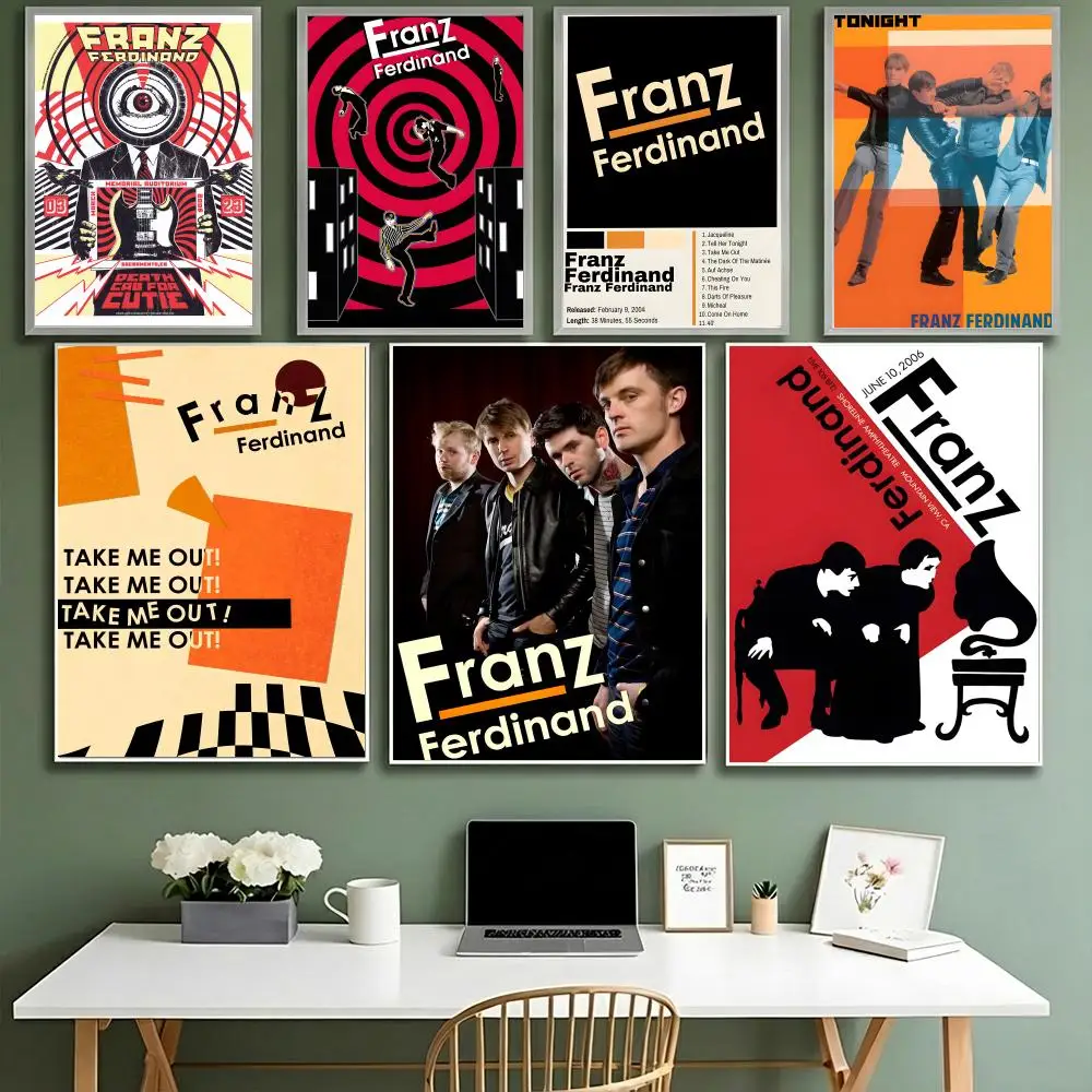 Franz Ferdinand Poster HD Waterproof High-Toughness Self-Adhesive Wall Decor Universal