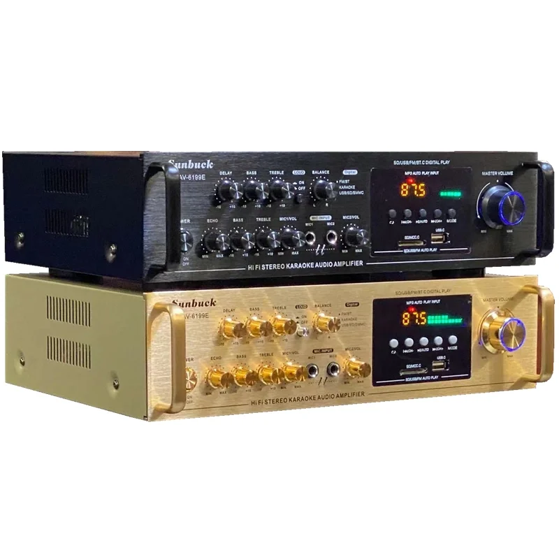 

5-канальный усилитель мощности, домашний усилитель мощности, высокая мощность, искусственная кожа, пульт дистанционного управления цифровой картой