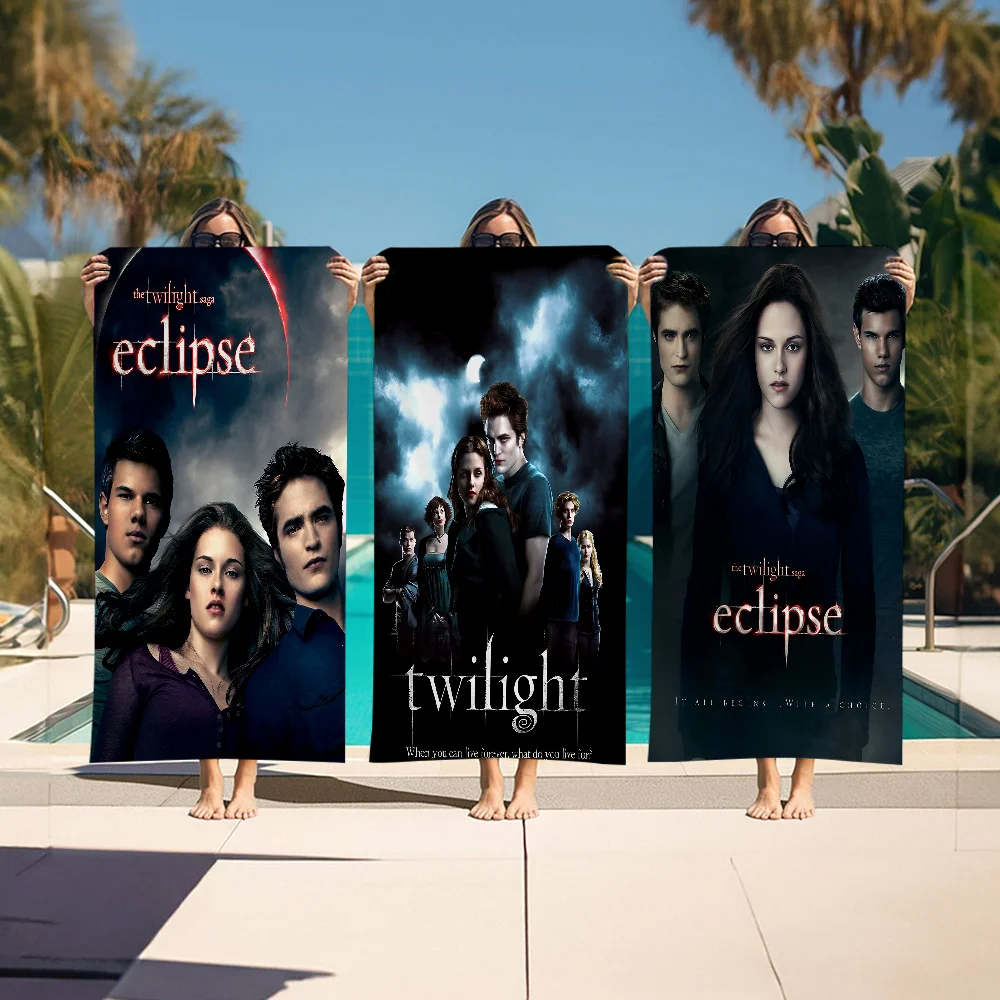 Movie Twilight Beach Towel For Kids Personalized Bath Towel Pool Towel Vacation Gift Picnic Towel Party Gift