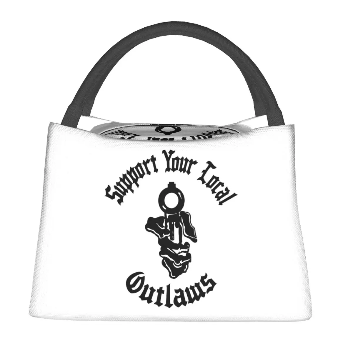

Outlaws Mc Support Insulated Lunch Bag for Women Children Portable Food Boxes Thermal Lunch Box Tote