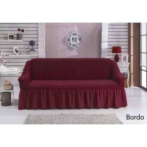 Karna Home 2 Seater Sofa Sofa Cover Maroon