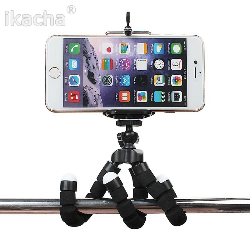 Tripod for Phone Flexible Sponge Octopus Mini Tripod for IPhone Mini Camera Tripod Phone Holder Clip Stand