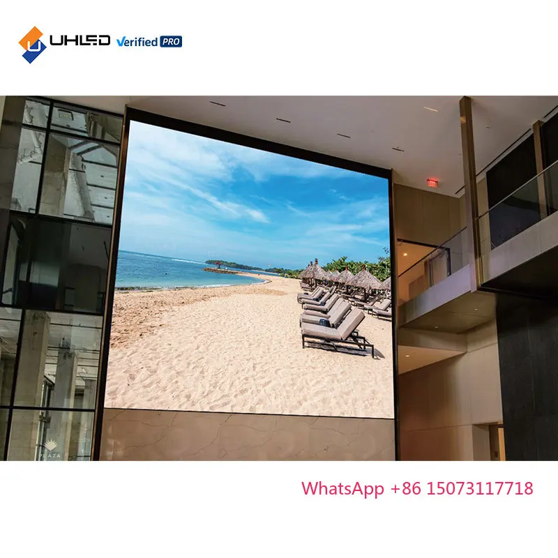 Pantalla interior LED de P1.25mm Pantalla de pantalla de panel LED HD de gabinete de pared de vídeo LED de alto brillo