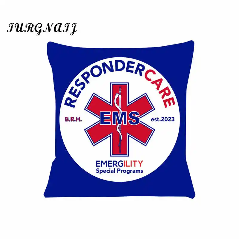 Cushion Cover for Sofa EMT Emergency Ambulance Pillow Case Cover Seat Car Throw Pillowcase 45X45cm For Home Decorative SJ-559