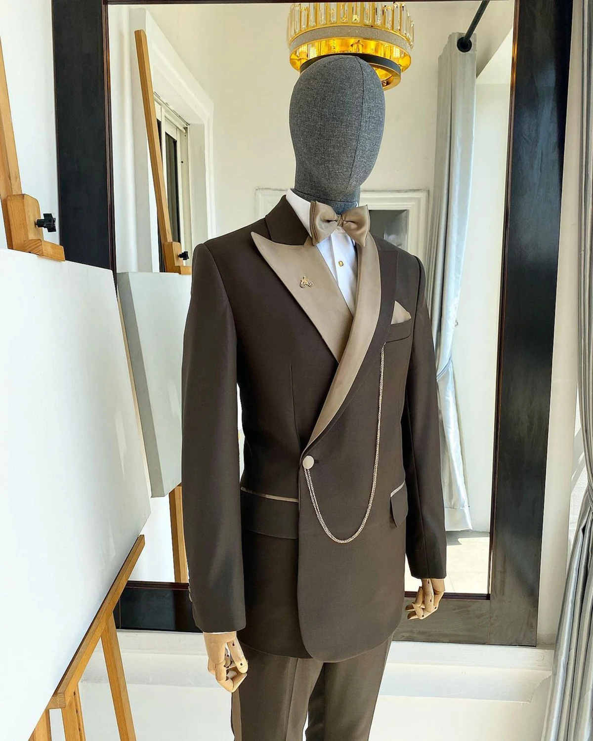 Abiti da sposa da uomo di moda 2 pezzi Set smoking da cappotto per blazer da uomo con risvolto con visiera Giacca da ufficio aziendale con pantaloni