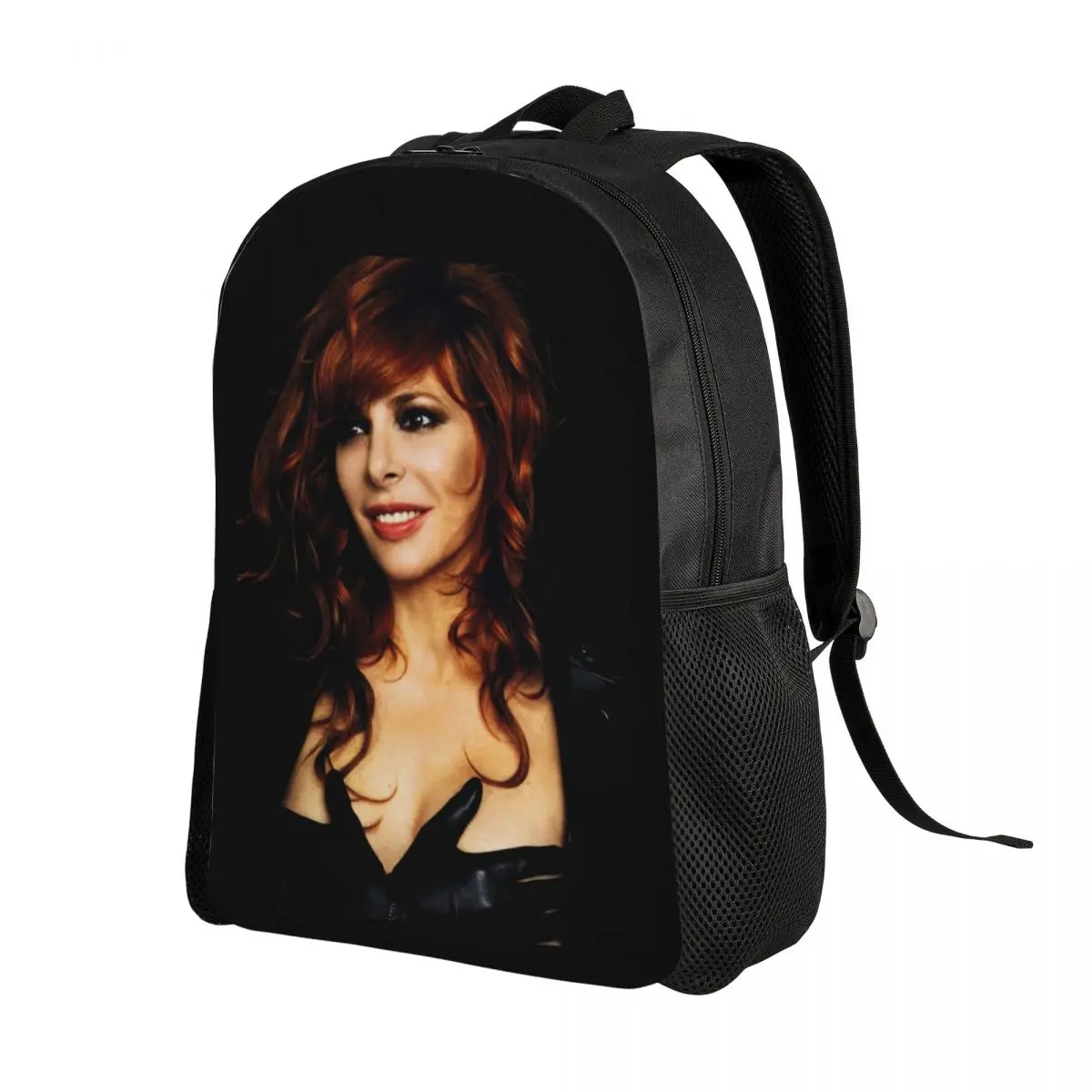 Lovely Mylene Farmer Backpacks for Men Women Water Resistant School College Bag Print Bookbags