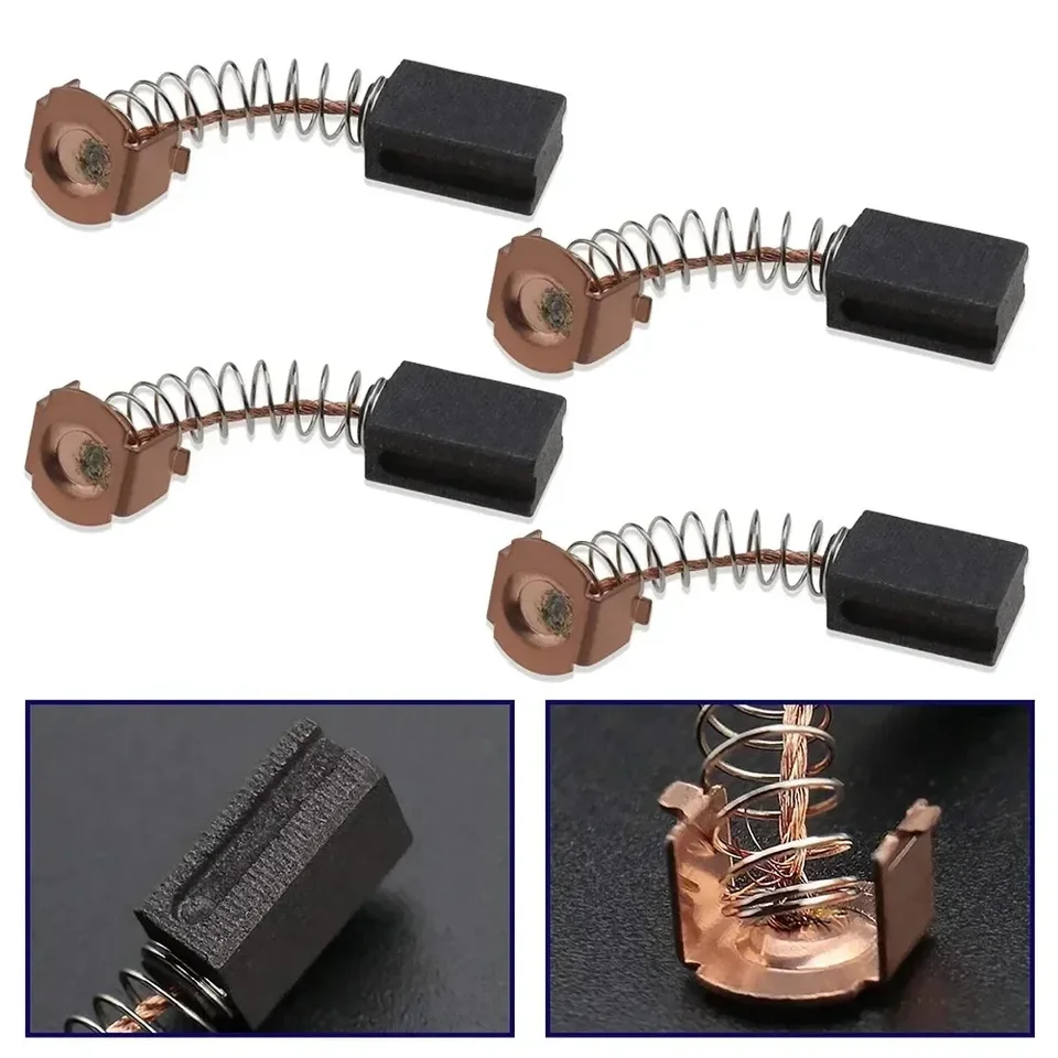PATIKIL Carbon Brushes 12x8x5mm For Electric Motors Power Tool Angle Grinder Table Saw Spare Part Repair 4 Pack