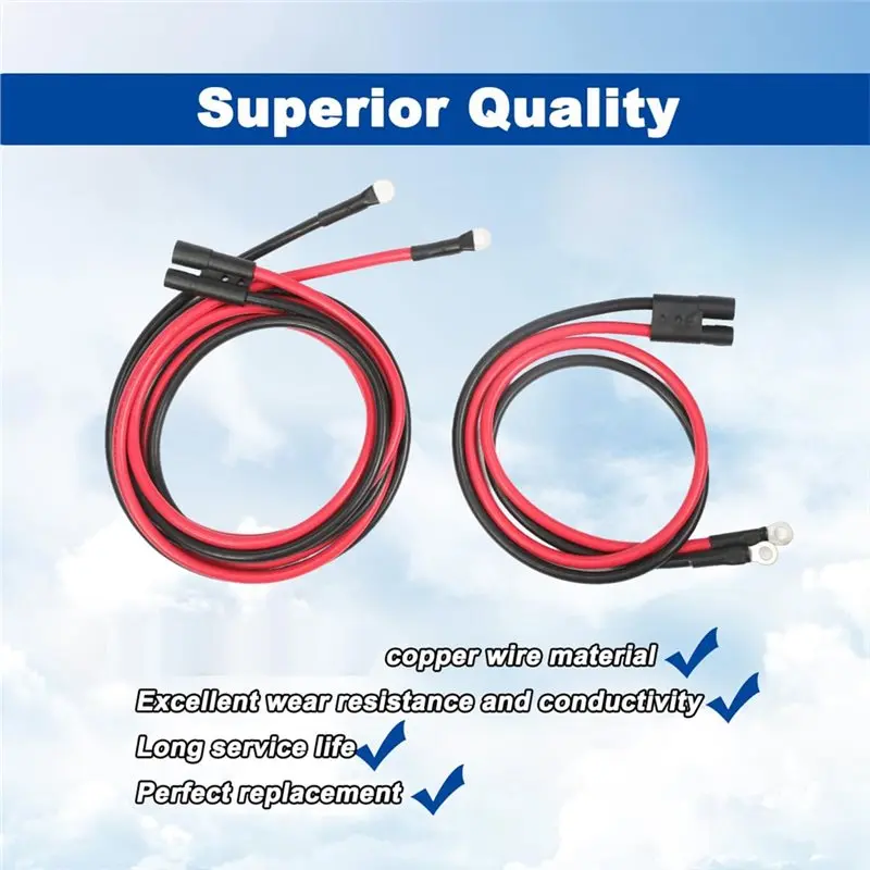 A48P-Truck And Plow Side Replacement Harness For HYD01684 For HYD01690- For BOSS Plows Snow Plow Power Ground Cable