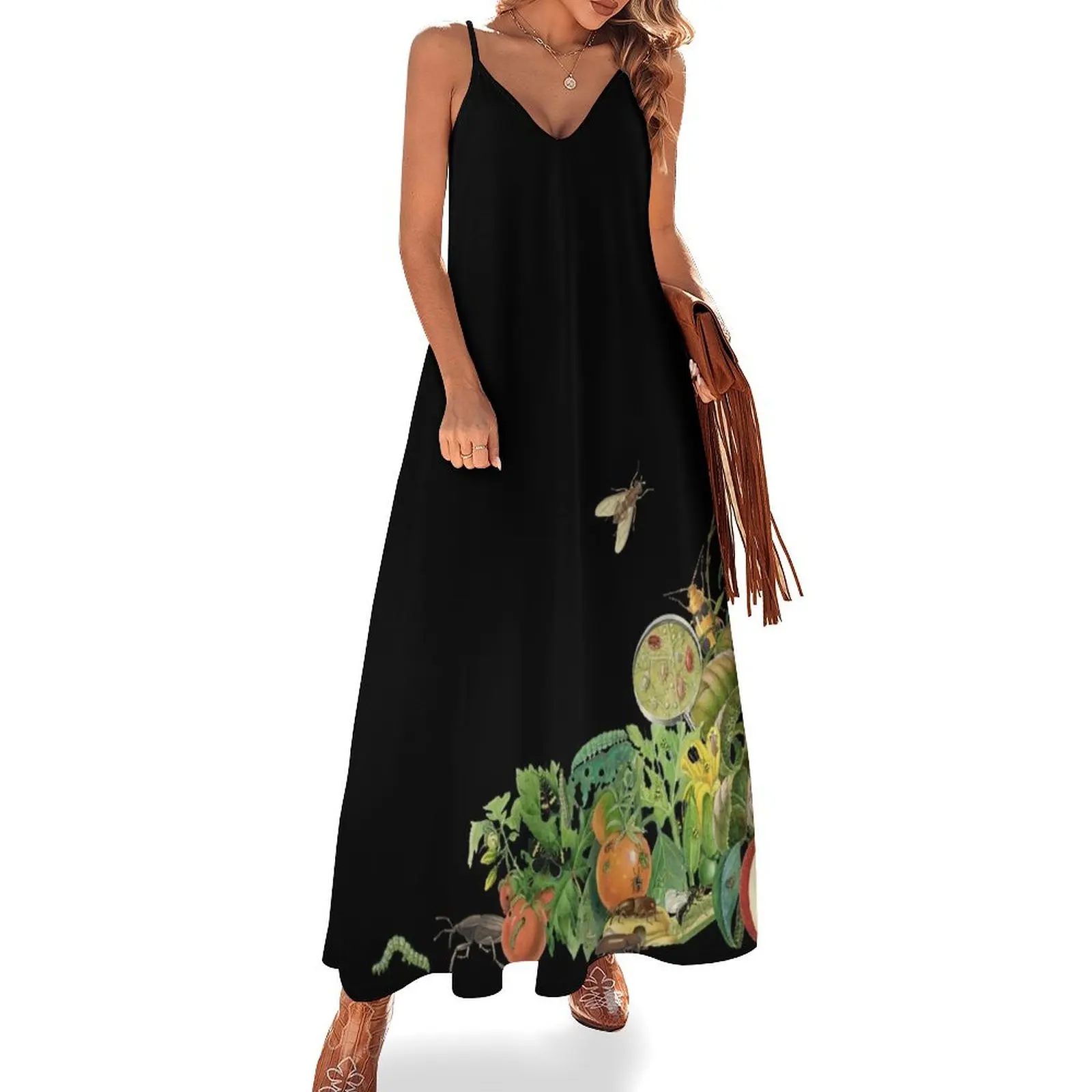 

Insect pest cornucopia Sleeveless Long Dress Bride dresses women's summer clothing 2025 dresses summer dresses for womens Dress