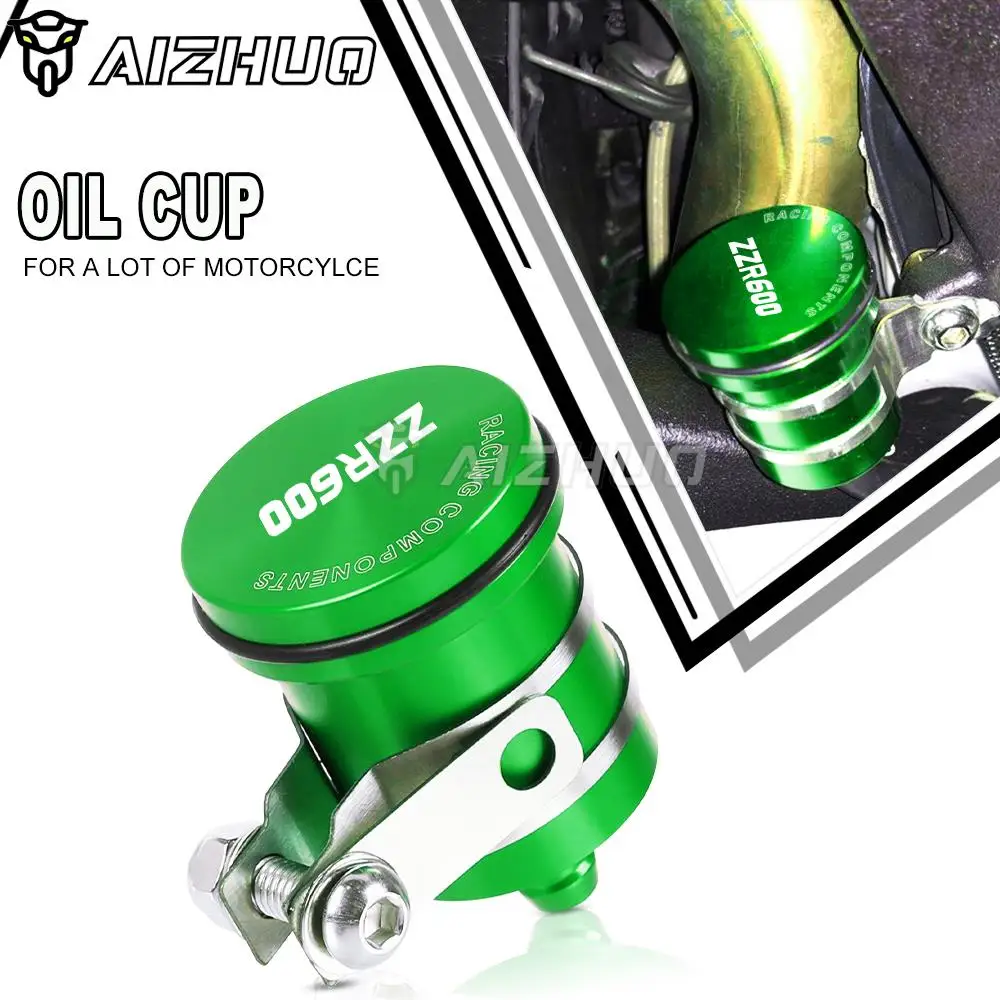 

For Kawasaki ZZR600 1990-2009 ZZR-600 Motorcycle Universal Accessories Brake Fluid Reservoir Clutch Cylinder Tank Oil Fluid Cup