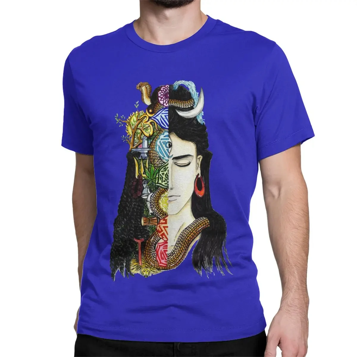 Men Women Lord Shiva T Shirt Hindu Ganesha God India Lingam Cotton Clothes Short Sleeve O Neck Tee Shirt Birthday Gift T-Shirt