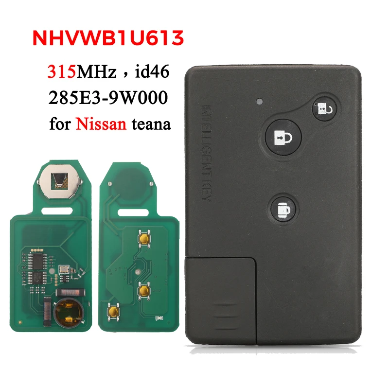 Jingyuqin 285E3-9W000 Fernbedienung Auto Schlüssel Für Nissan Serena Presage Teana C24 TU31 J31 NHVWB1U613 315Mhz ID46 Auto Control Schlüssel voll