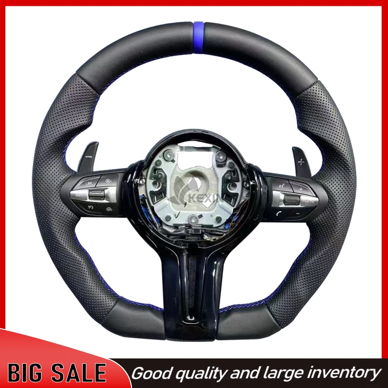 The Steering Wheel Suitable For Bmw F30 F10 F31 F20 E60 E90 Is Made Of Leather Material And Sports Steering Car Accessories