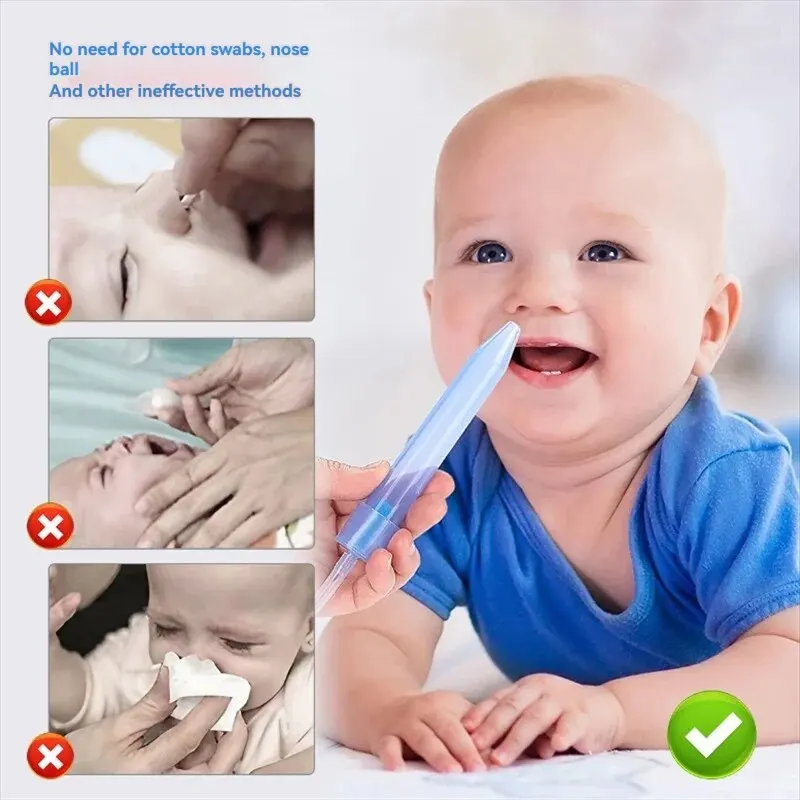 Silicone Soft Nosed Baby Nasal Aspirator For Cleaning Nasal Mucus In Newborns And Babies Anti Reflux And Nasal Congestion Tools