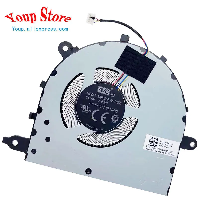 

New Original For Lenovo Ideapad 5-15 IIL ARE ITL ALC 05 Laptop CPU Cooling FAN 5F10S13906 SF10R66353 DC28000F1V0 DC28000F1F0