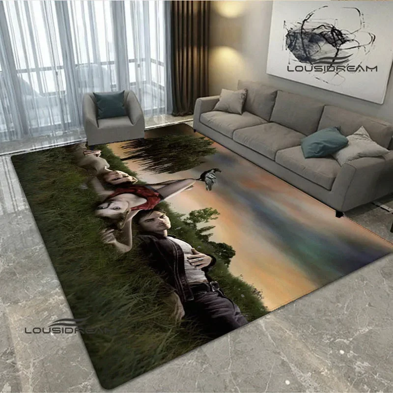 The Vampire Diaries damomo salvatore print carpet Yoga mat area tappeto room decor zerbino tappeto antiscivolo tappeto kawaii regalo di compleanno