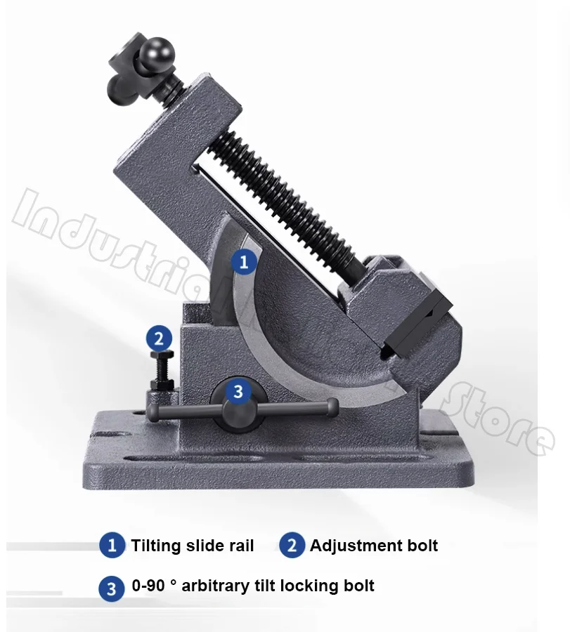 3 Inch Adjustable Angle Tilting Precision Bench Vise 3'' For Bench Drilling Machine Machine Vise Drill Press
