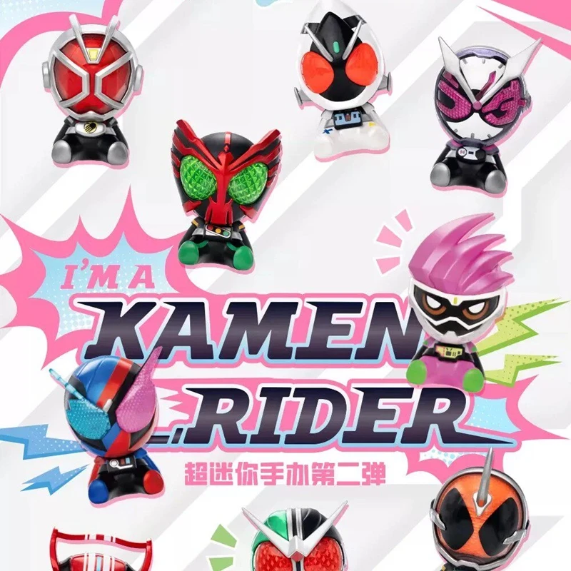 Genuine POPMART GONG Kamen Rider Super‑Mini Chess‑Style Figure Blind Box Vol.2 Fridge Magnet Desktop Display Ornament Gift