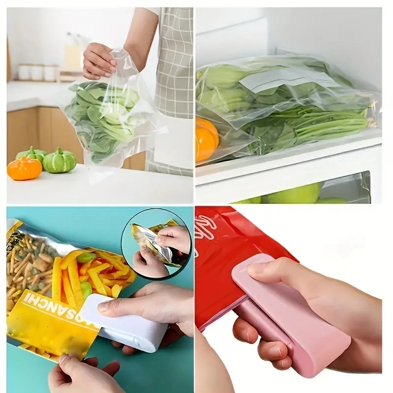 Snack Sealer Mini Plastic Package Storage Bag Heat Sealer Packaging Household Plastic Bag Food Preservation Fresh Keeping Gadget