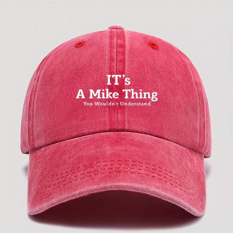هذا هو مايك، لن تحصل عليه) قبعة بيسبول مطبوعة على الموضة، قبعة أبي عتيقة، ظل كاجوال خارجي. قبعات بيسبول