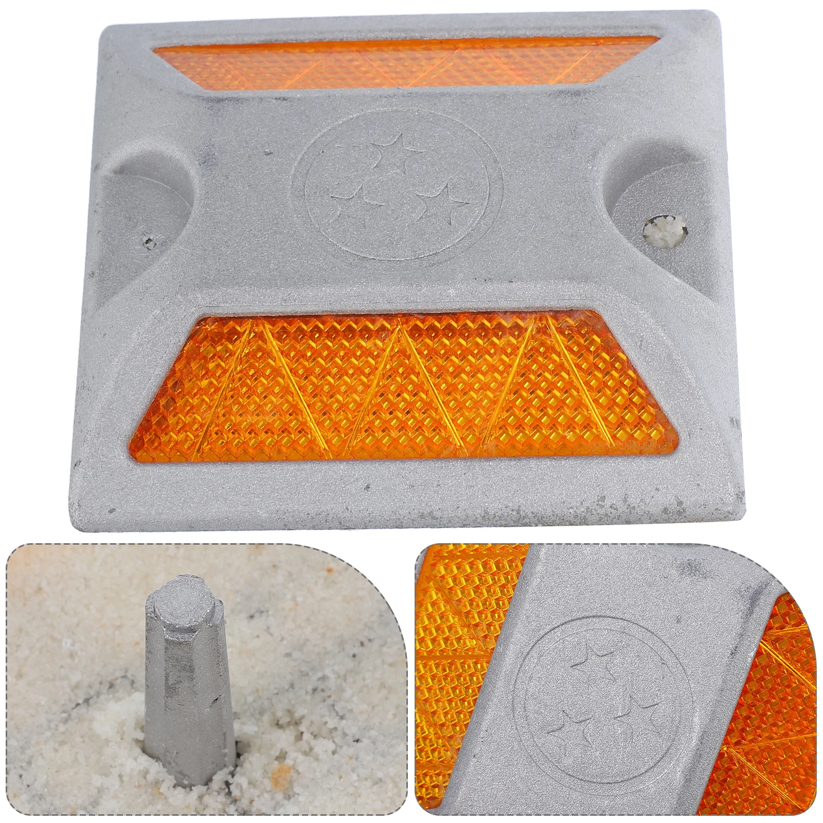 Reflective Road Markers High Visibility Easy Installation Versatile Use All Weather Reflective DrivewayMarkers Traffic