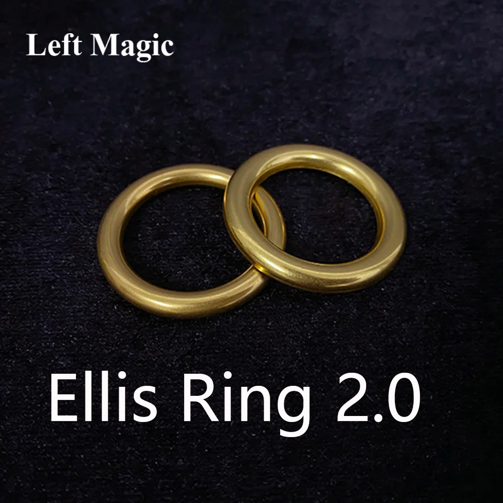 Ellis Ring 2.0 Magic Tricks Stage Close-up Magia Ring Appear/ Vanish Magie Mentalism Illusion Gimmick Prop Ring and Chain Magica