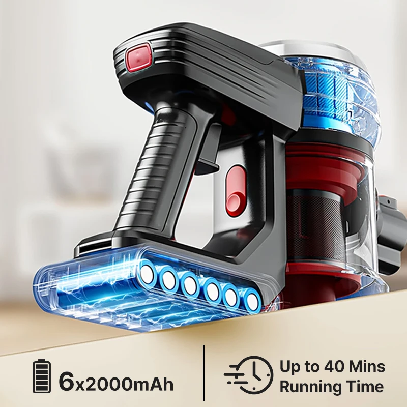 무선 진공 청소기 30KPA 강력한 흡입 핸드헬드 카펫 자동차 소파 탈착식 배터리