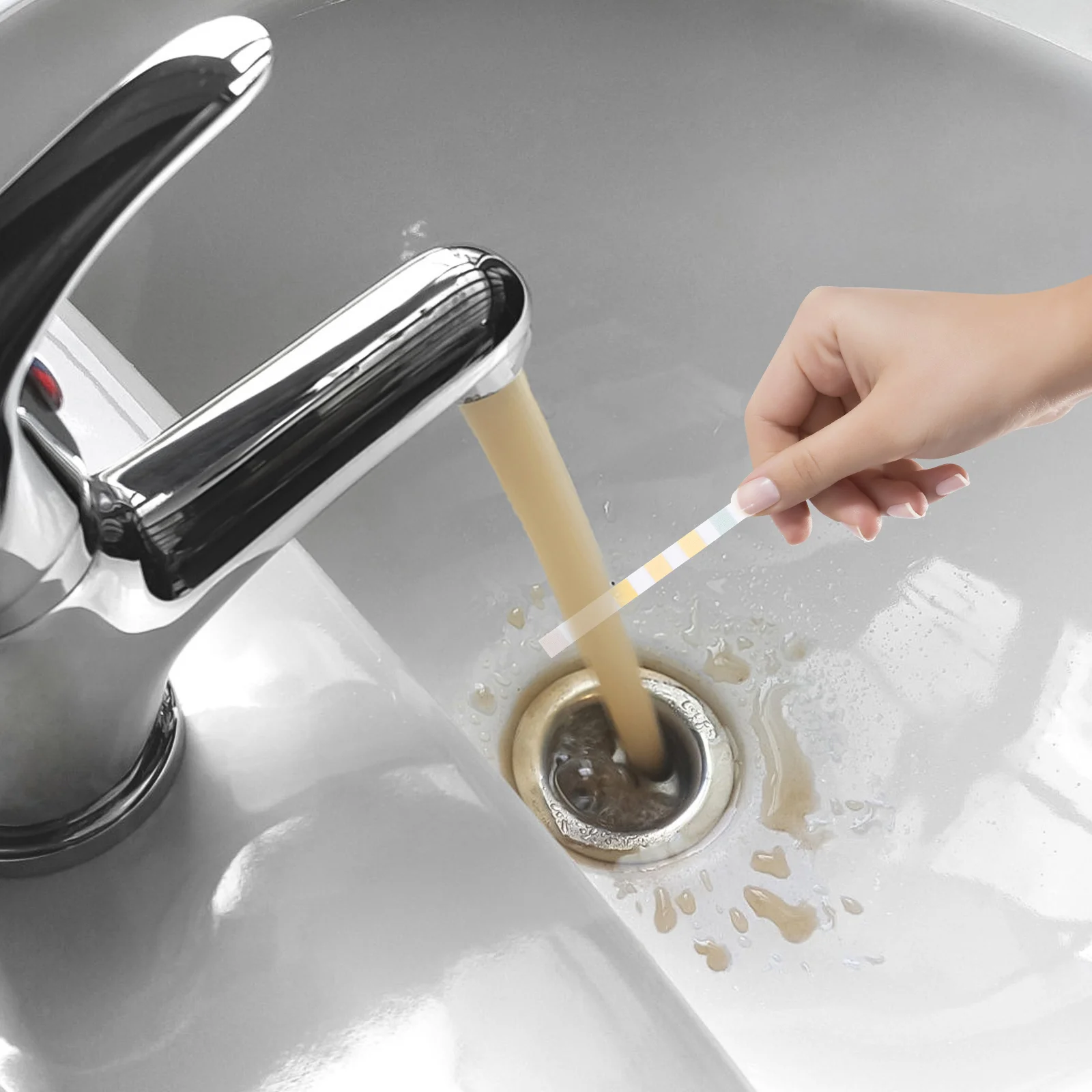 50 Uds. Papel de prueba para piscina tiras reactivas de PH multifunción dureza alcalinidad prueba de calidad del agua Spa