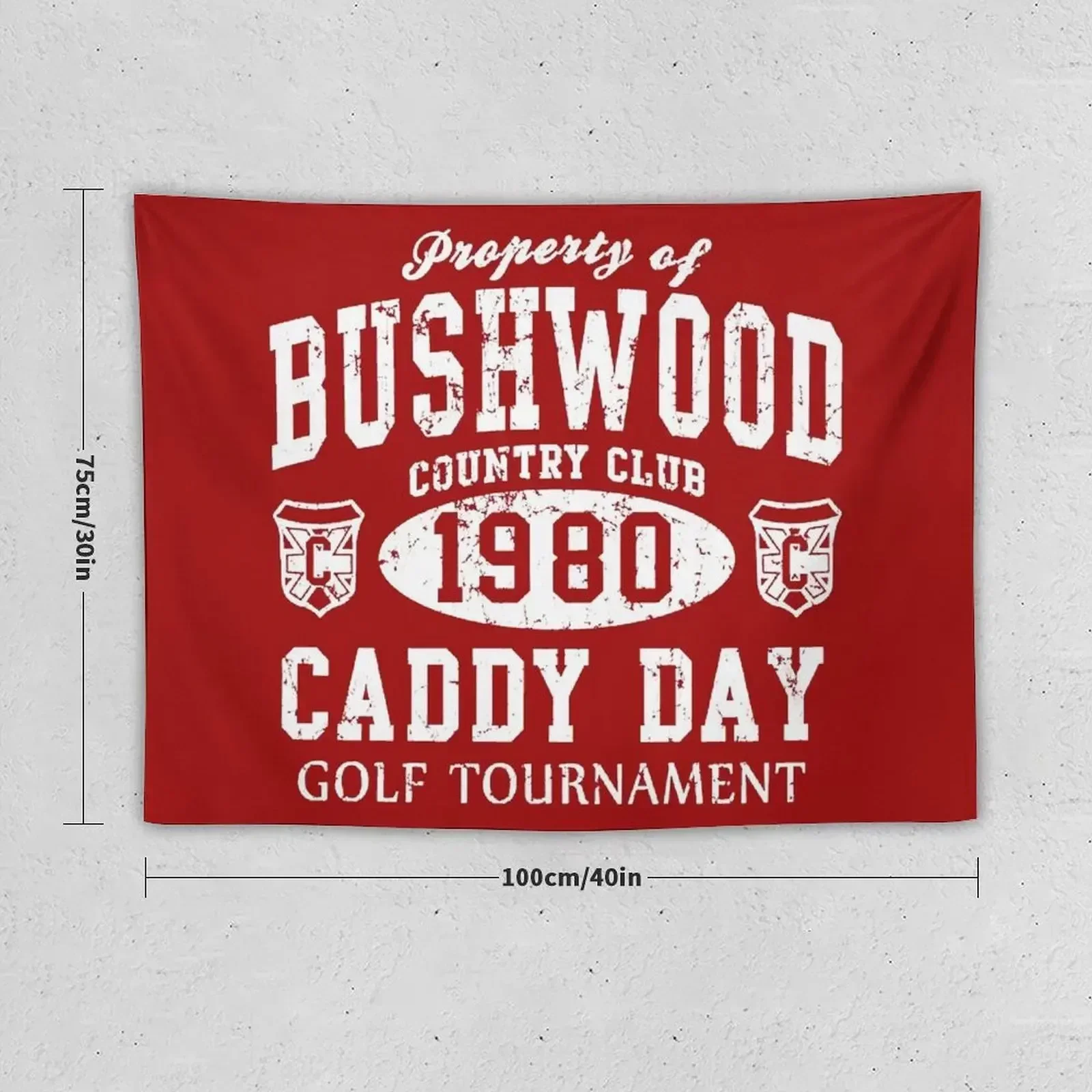 Caddyshack Bushwood Caddy Day Retro 1980 T-Shirt Tapestry Room Decor Cute Anime Decor Wall Carpet Tapestry