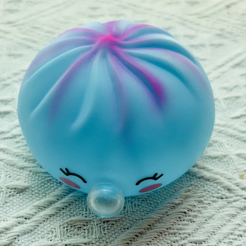 1/4Box Dumpling Squeeze Blow Bubbles Toy Dumpling Squishies Set mit Dampfgarer, Blasenblasen-Squishies, dehnbares Fidget-Sensorik-Spielzeug – Detail 2