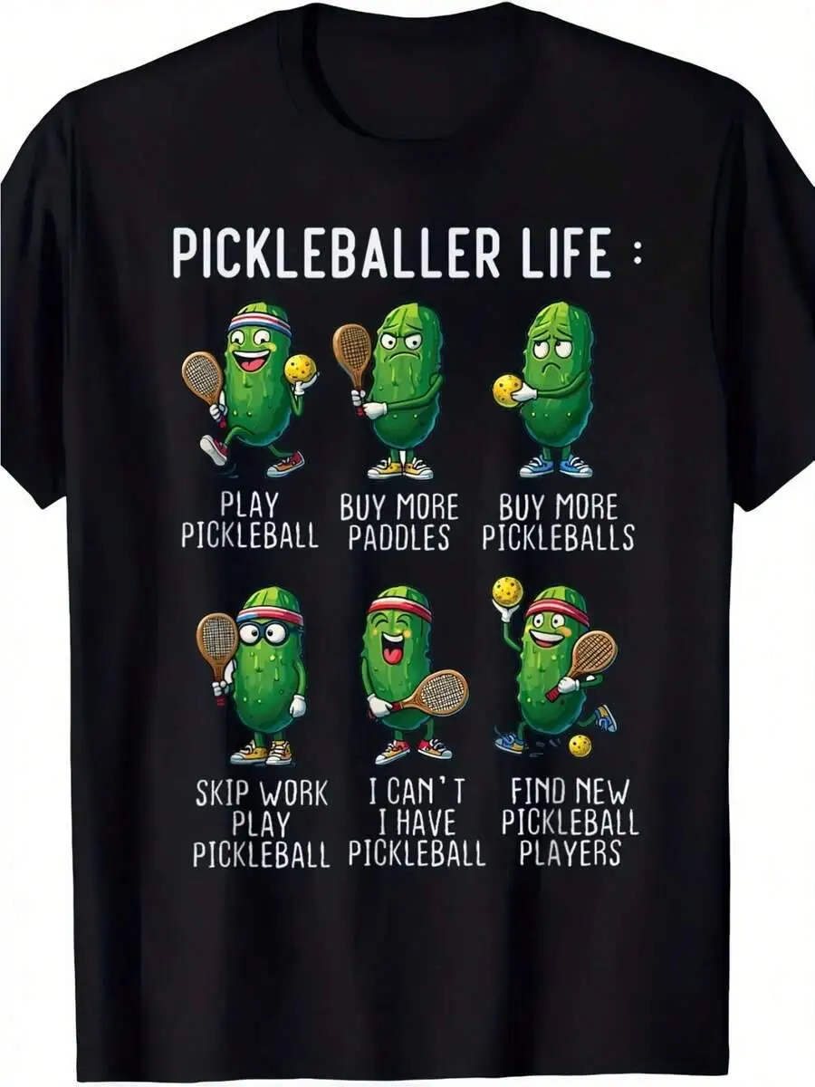 Men Valentine's Limited Edition Pickleball T-Shirt Funny Kimchi Ball Graphic Print Retired 2026 Jersey Number Soft Breathable
