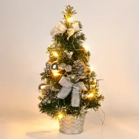 1PC LED Christmas Tree Nightlight LED Light Pine Needle Tree Mini Xmas Tree Christmas Decoration  Ornament New Year Gift 40CM