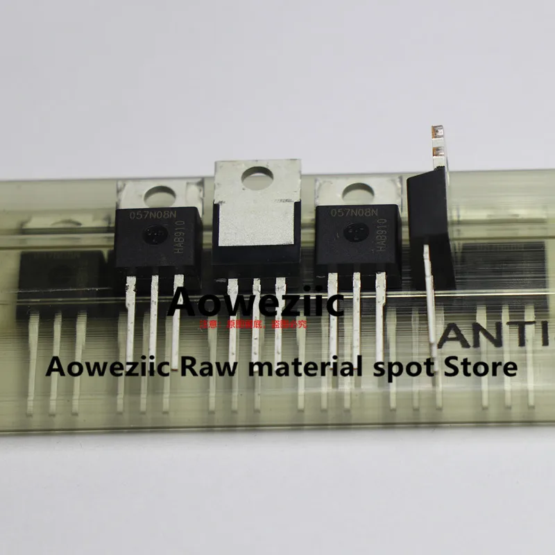 Aoweziic  2022+  100% New Imported Original  IPP057N08N3G 057N08N  TO-220  N-channel MOS FET 80V 80A