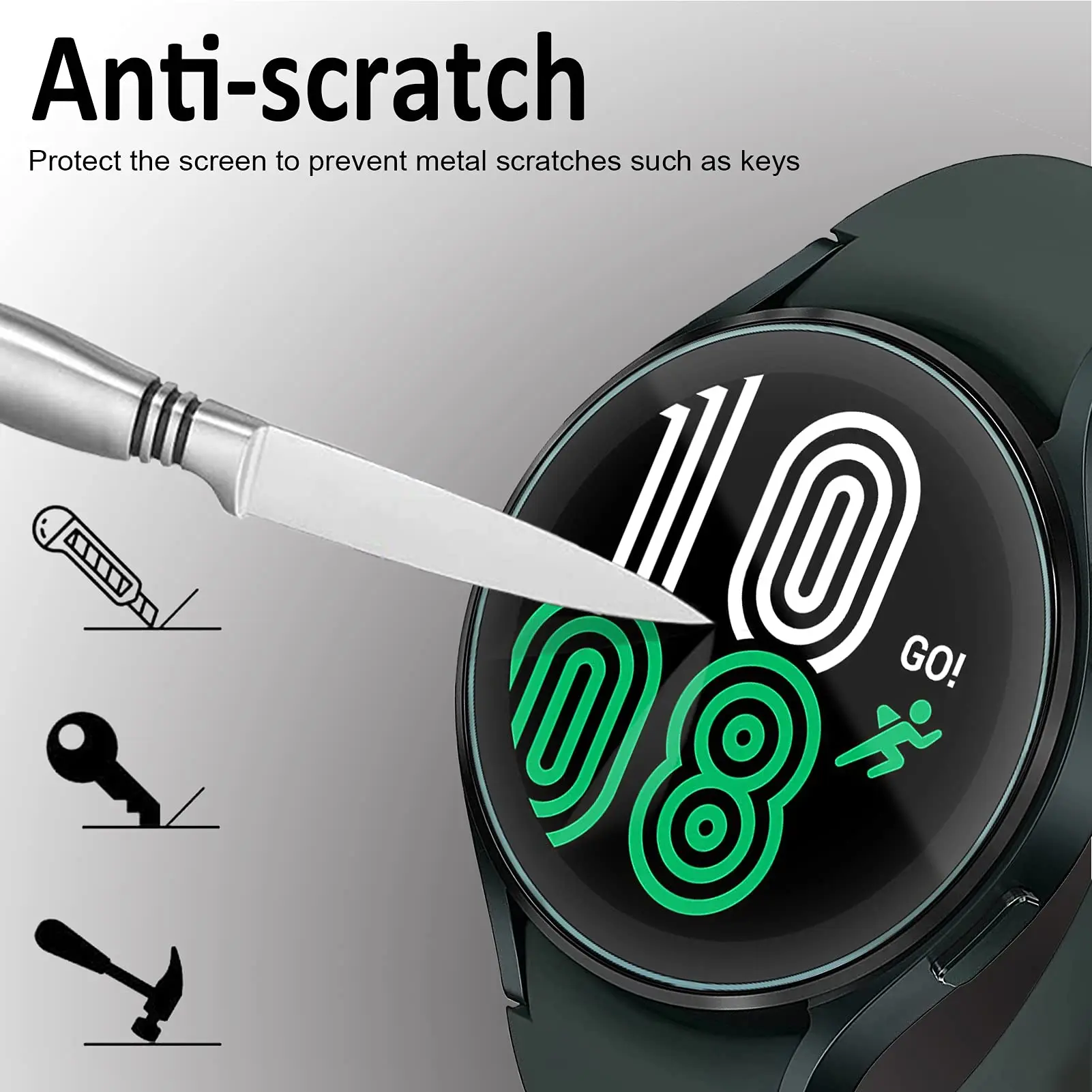 Protecteur d\'écran pour montre Samsung Galaxy, verre du Guatemala, anti-rayures, classique, 5, 4/5 Pro, 44mm, 40mm, 3, 4, 46mm, 42mm