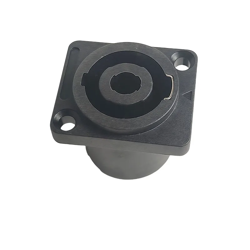 4/10/20pcs Panel Mount 4-Pole Audio Socket with Locking Mechanism - Suitable for Speaker & Amplifier Setups