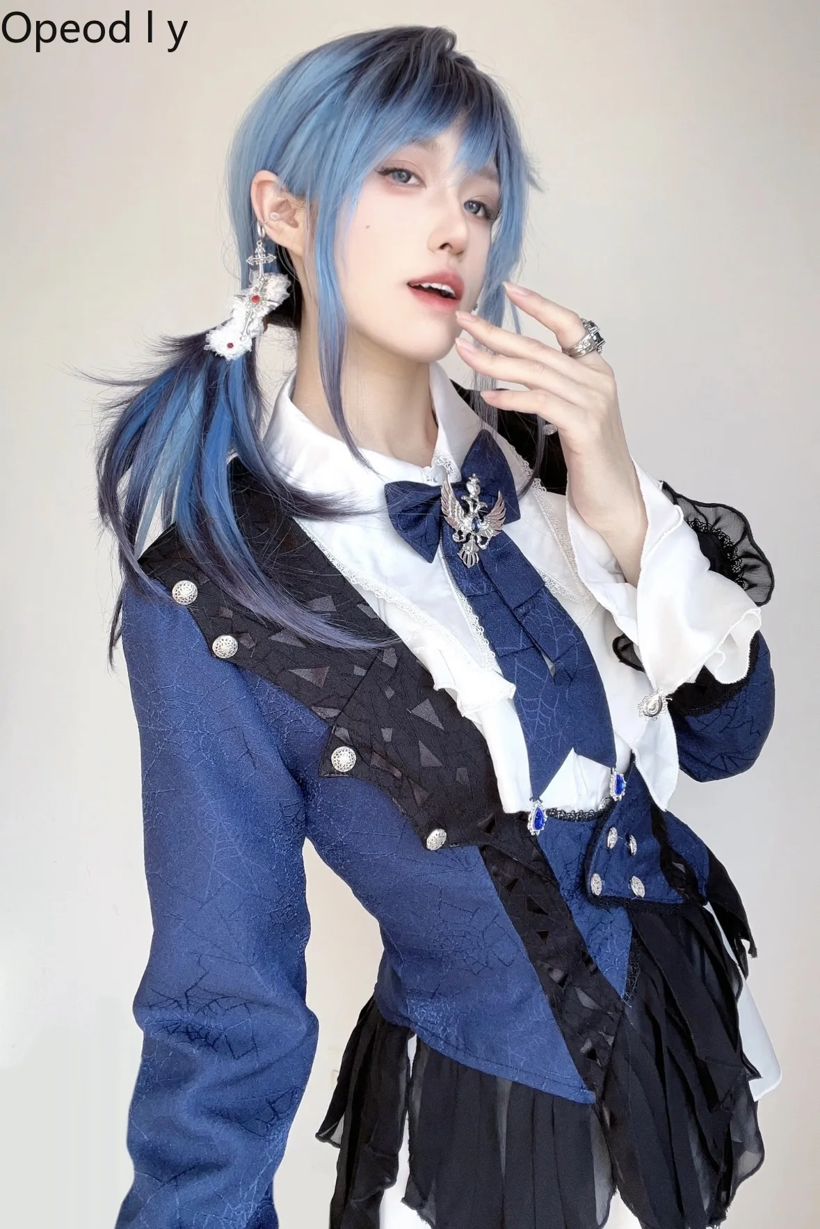 

Original Lolita Prince Dress Sets Spring and Autumn New Subculture Gothic Dark Long Sleeve Jacket Dress Pants Set Outfits