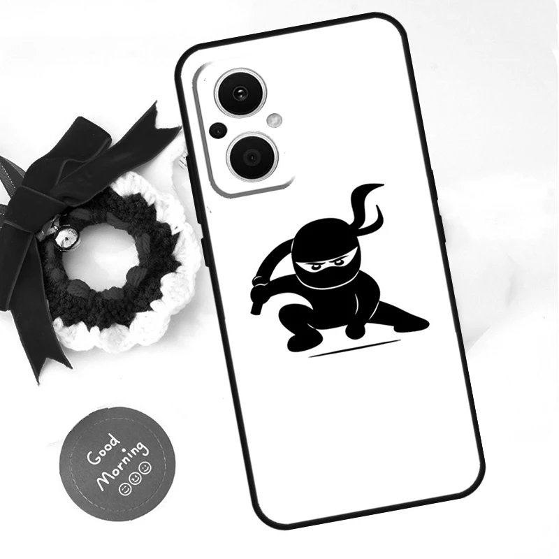 Japan samurai Ninja Warrior For OPPO Find X5 Lite X6 Pro X2 X3 Neo OPPO Reno 11F 10 11 Pro 4Z 5Z 8T 4 5 6 8 7 Lite Case